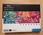 Clementoni panorama puzzel Mickey Mouse 1000 stukjes, Ophalen, Zo goed als nieuw