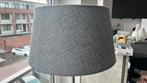 Zilvekleurige staanlamp met grijze kap, Ophalen, Gebruikt, Metaal, 150 tot 200 cm