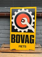 Vintage BOVAG Fiets emaille Reclamebord, Ophalen of Verzenden