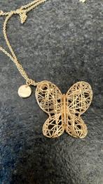 Bliss ketting met vlinder, Ophalen of Verzenden, Nieuw, Goud, Met hanger