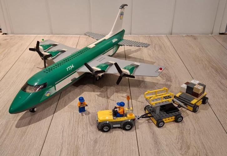 Lego City 7734 Vrachtvliegtuig, Kinderen en Baby's, Speelgoed | Duplo en Lego, Zo goed als nieuw, Lego, Complete set, Ophalen of Verzenden