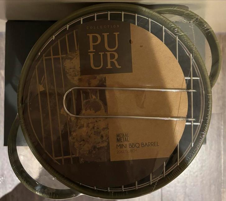 PUUR Mini BBQ Barrel - Compleet Pakket!, Tuin en Terras, Barbecue-accessoires, Nieuw, Ophalen of Verzenden