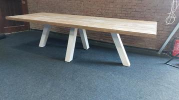 LIFE Grote stoere buiten/ Tuintafel X poten 280x100 beschikbaar voor biedingen