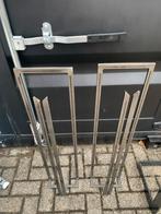 2 stuks RVS Kledinghanger Rek Winkel - 91x12x22 cm, Ophalen, Minder dan 50 cm, 50 tot 100 cm, Nieuw