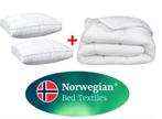 Norwegian Bed Textiel Set, Wit, Ophalen of Verzenden, Kussen, Nieuw