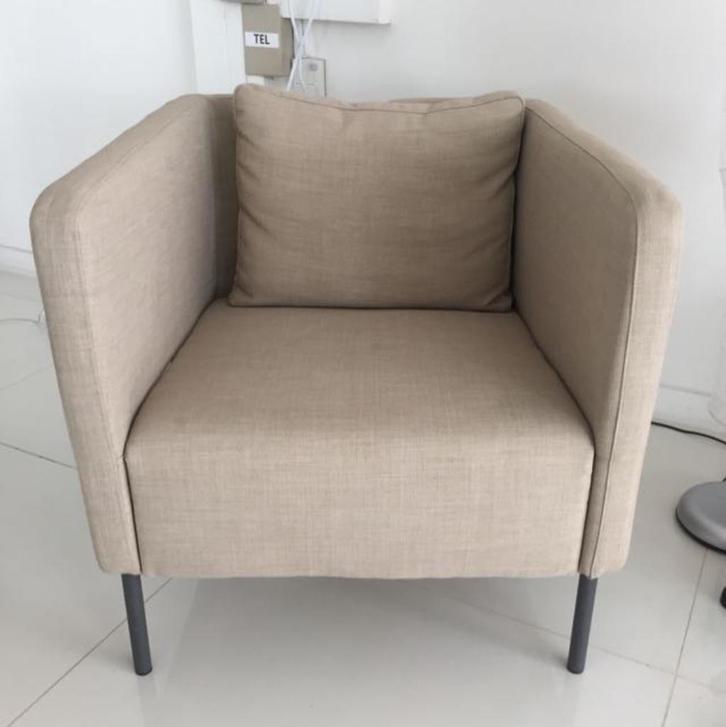 Ikea EKERÖ Fauteuil, beige twv 149 euro, Huis en Inrichting, Fauteuils, 75 tot 100 cm, Ophalen