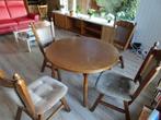 Eethoek tafel en stoelen, Huis en Inrichting, Ophalen, Gebruikt, Hout, Vier