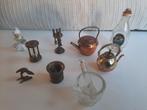 9 vintage miniatuur letterbak of poppenhuis objecten, Ophalen of Verzenden, Gebruikt, Overige typen
