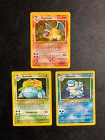 Pokemon - Charizard / Blastoise / Venusaur Holo - Base Set, Ophalen of Verzenden, Zo goed als nieuw, Meerdere kaarten