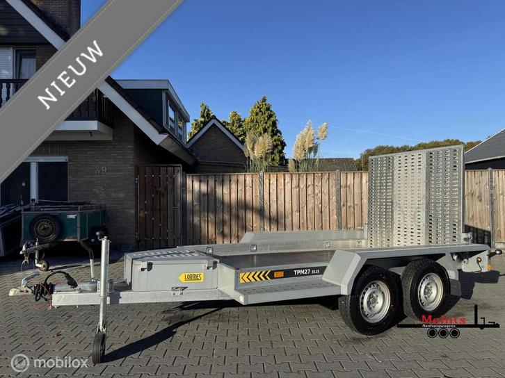 Lorries Machine transporter aanhanger 310x150 2700KG NIEUW, Auto diversen, Aanhangers en Bagagewagens, Nieuw
