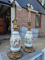 2 grote antieke Franse lampen 75 cm. €370, Antiek en Kunst, Antiek | Lampen, Ophalen