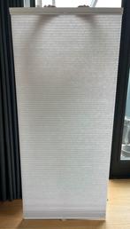 Dubbel plisségordijn - greep - lichtdoorlatend grijs 80x180, Ophalen, 50 tot 100 cm, Zo goed als nieuw, Grijs
