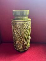 Grote groene vaas retro 1970 31 cm hoog, Ophalen, Huis en Inrichting