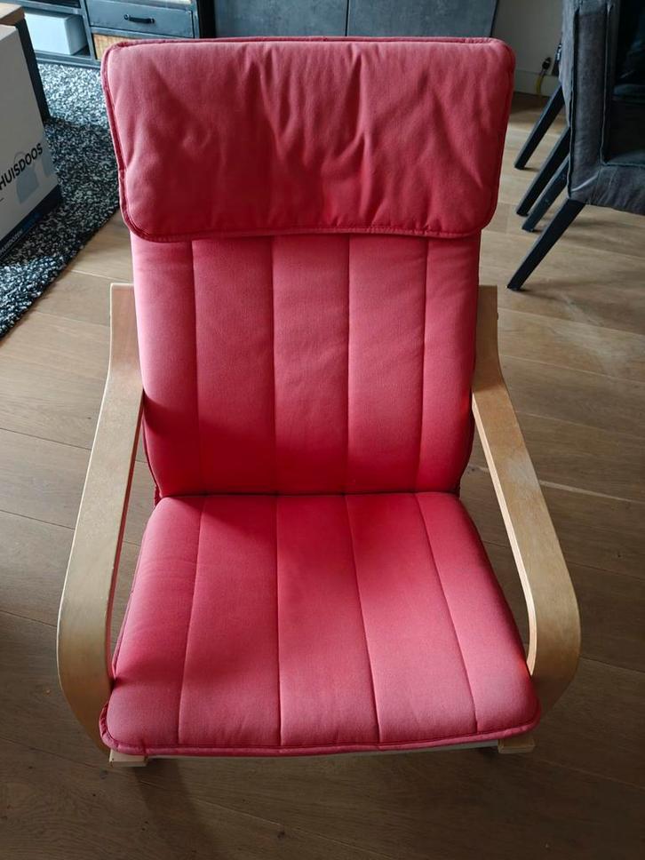 IKEA Pöang Fauteuil - gratis ophalen!, Huis en Inrichting, Fauteuils, Gebruikt, Hout, Stof, 50 tot 75 cm, 75 tot 100 cm, Ophalen