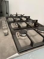 RVS Gaskookplaat 5-pits te koop – met wokbrander!, Ophalen, Gebruikt, Gas, 5 kookzones of meer