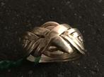 Vintage zilveren puzzel ring. Maat 19, 19 tot 20, Ophalen of Verzenden, Zo goed als nieuw, Dame of Heer