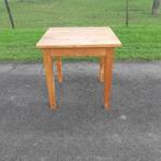 Vierkante tafel massief teakhout, Huis en Inrichting, Tafels | Eettafels, Ophalen, Gebruikt, 50 tot 100 cm, 50 tot 100 cm