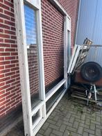 Kozijn met openslaande deuren, Doe-het-zelf en Verbouw, Glas en Ramen, Gevelraam of Ruit, Gebruikt, Dubbelglas, 160 cm of meer