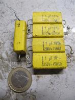 Metallised Polypropylene Crossover Capacitor 1uf 275v 5 stuk, Ophalen of Verzenden, Gebruikt