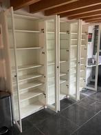 3X IKEA Billy boekenkasten/vitrinekasten wit glazen deuren, Ophalen, Met plank(en), Gebruikt, 200 cm of meer