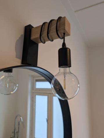 Spiegellamp wandlamp industrieel