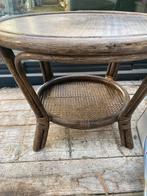 Bamboe tafeltje, Overige materialen, Gebruikt, Rond, 55 tot 75 cm