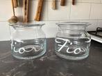 Riviera maison fior vaas 2 stuks, Ophalen, Overige kleuren, Minder dan 50 cm, Glas