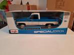 1974 Chevrolet C10 Cheyenne Super blauw 1:18 ( Maisto), Ophalen of Verzenden, Nieuw, Auto, Maisto