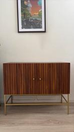 Dressoir JYSK Hemdrup 2 deuren walnoot, Ophalen, Zo goed als nieuw, 25 tot 50 cm, 50 tot 100 cm