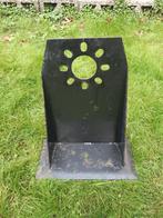 pookhouder haardscherm pookstandaard vintage, Ophalen, Gebruikt, Vrijstaande haard, Houthaard