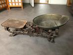 Originele antieke gietijzeren weegschaal / bascule , 15 kg, Ophalen