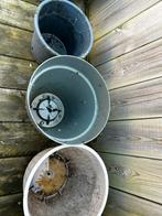 Kunststof Bloempotten voor Buiten - Set van 3, Tuin en Terras, Ophalen, Gebruikt, Kunststof, Balkon