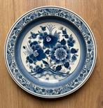 Groot Delfst Blauw wandbord handgeschilderd, Ophalen of Verzenden