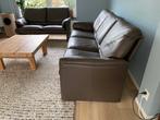 2 en 3 zits Leolux banken (leer), Ophalen, Gebruikt, Rechte bank, Leer