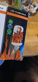 2x E27 Vlam Lampen - Sfeervolle Verlichting, Led-lamp, Soft of Flame, Nieuw, Decoratief