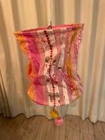 2x Colorique stoffen lampenkappen - Gebruikt, Gebruikt, Wit, Ophalen of Verzenden, Overige vormen