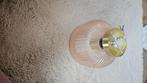 Plafondlamp roze/goud €15,- p.s.(3 stuks), Huis en Inrichting, Lampen | Plafondlampen, Ophalen, Zo goed als nieuw, Glas