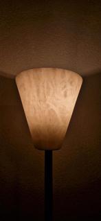 Vintage  Staande Lamp met albast kap en voet, Huis en Inrichting, Lampen | Vloerlampen, Ophalen of Verzenden, Gebruikt, 150 tot 200 cm