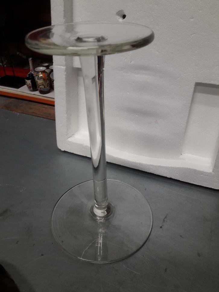 VINTAGE GLAZEN STANDAARD voor HOEDEN of andere DOELEINDEN, Antiek en Kunst, Antiek | Glas en Kristal, Ophalen of Verzenden