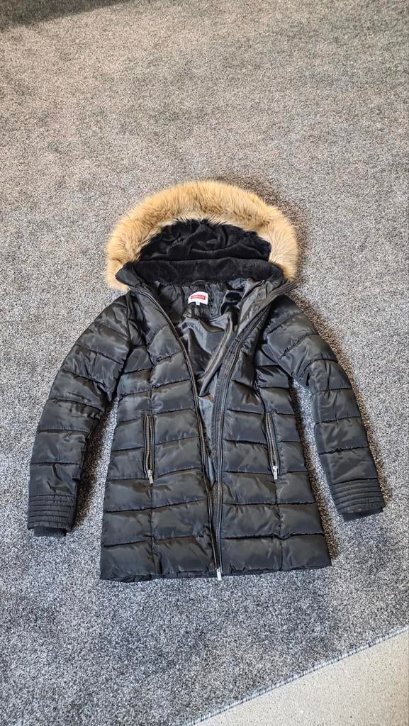 Coolcat Winterjas - Maat 170/176 - Zwart, Kleding | Dames, Jassen | Winter, Coolcat, Ophalen of Verzenden, Zo goed als nieuw, Zwart