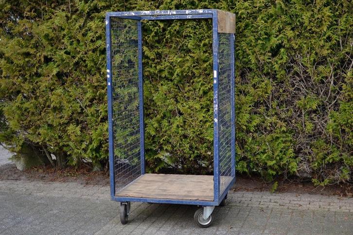 Rolcontainer / magazijnwagen / transportwagen / pakketwagen, Doe-het-zelf en Verbouw, Transportwagens, Gebruikt, Transportkar