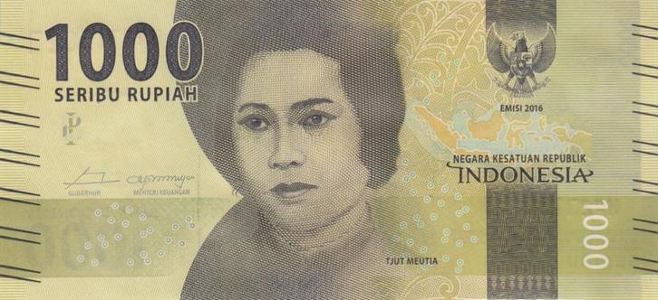 Indonesië bankbiljet 1000 Rupiah 2018, Pick 154c UNC, Postzegels en Munten, Bankbiljetten | Azië, Los biljet, Zuidoost-Azië, Ophalen of Verzenden