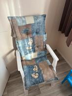 Tuinstoel en tuinstoelkussen, Ophalen, Zo goed als nieuw