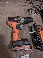 Black&Decker Boor- en Decoupeerzaag Set accu!, Doe-het-zelf en Verbouw, Gereedschap | Boormachines, Gebruikt, Variabele snelheid