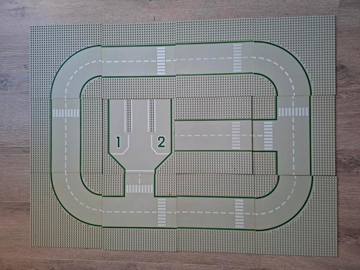 12 Lego grond/wegplaten, Kinderen en Baby's, Speelgoed | Duplo en Lego, Gebruikt, Ophalen of Verzenden