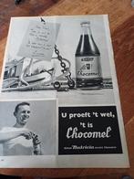 Advertentie van Nutricia Chocomel  Hans 1958, Verzamelen, Merken en Reclamevoorwerpen, Overige typen, Gebruikt, Ophalen of Verzenden