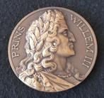 Bronzen penning Prins Willem III 1650-1702, Verzenden, Brons, Nederland