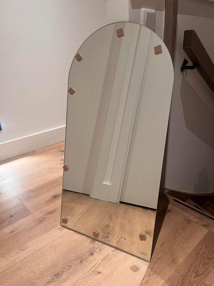 2 spiegels - half ronde bovenkant (nieuw), Huis en Inrichting, Woonaccessoires | Spiegels, Zo goed als nieuw, Minder dan 50 cm