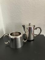 Suikerpot en melkkannetje verzilverd, Antiek en Kunst, Ophalen, Zilver