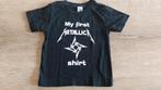My first metallica shirt baby peuter bandshirt metal band, Ophalen of Verzenden, Zo goed als nieuw, Jongetje of Meisje, Shirtje of Longsleeve
